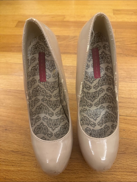 Pleaser Shoes - Pleaser Bordello Teeze-06W Beige Nude Platform Pump Size 8 Burlesque Sexy